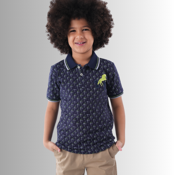 SET Two‑Piece Kids Outfit With Polo Shirt And Gabardine Pants
