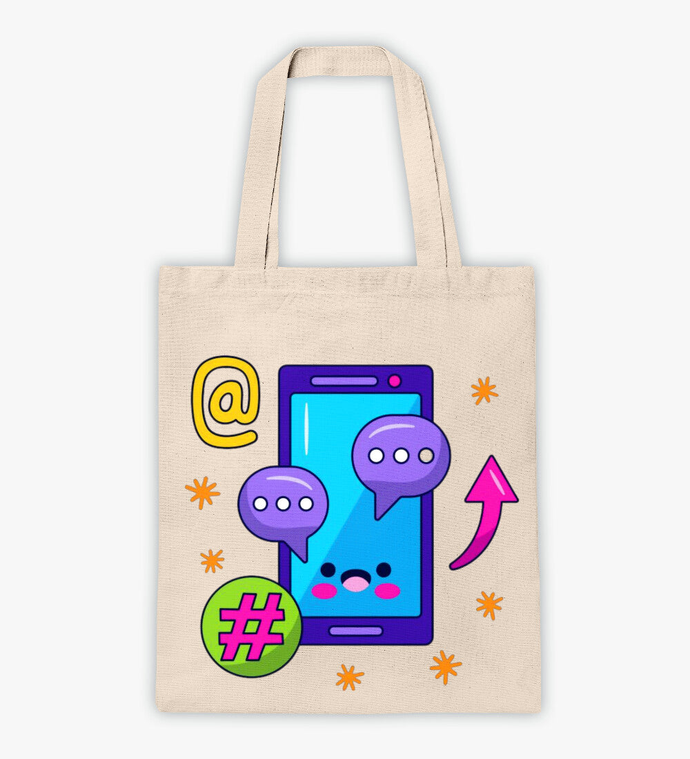 Canvas Tote Bag for Teen Girls - Stylish Printed Design & Spacious Storage