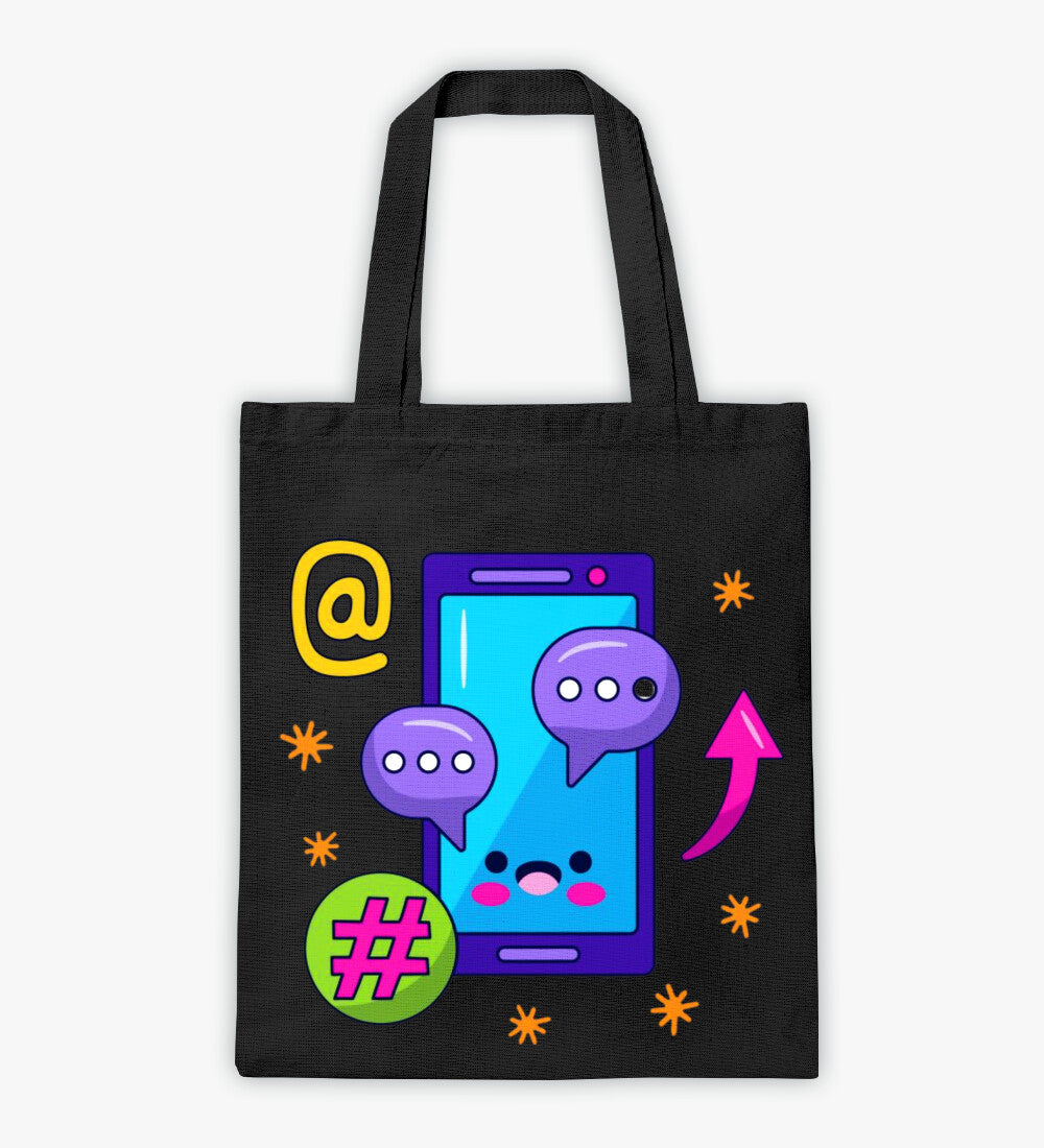 Canvas Tote Bag for Teen Girls - Stylish Printed Design & Spacious Storage