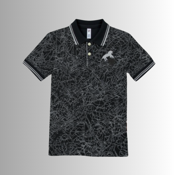 Two‑Piece Kids Outfit With Polo Shirt And Gabardine Pants