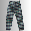 Plaid Pajama Pants With Elastic Waist And Drawstring