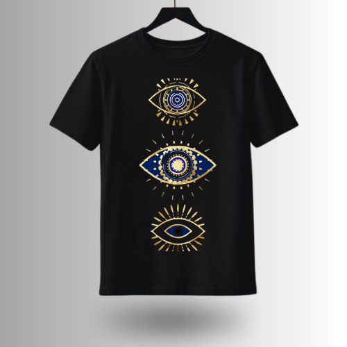 Graphic T‑Shirt – Geometric Eye Symbol Design