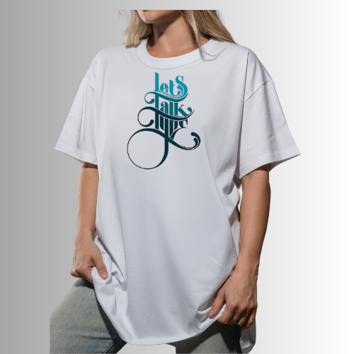Graphic T‑Shirt – “Be Realistic” Tropical Leaf Design