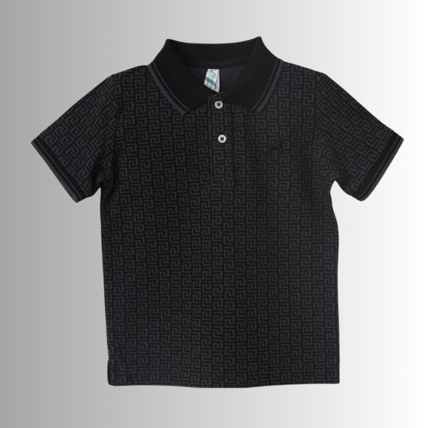 Polo Shirt – Geometric Pattern Classic Design