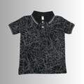 Polo Shirt – Abstract Line Pattern Design