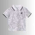 Polo Shirt – Abstract Line Pattern Design